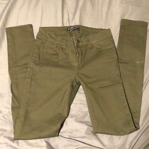 Army green Wax Jeans